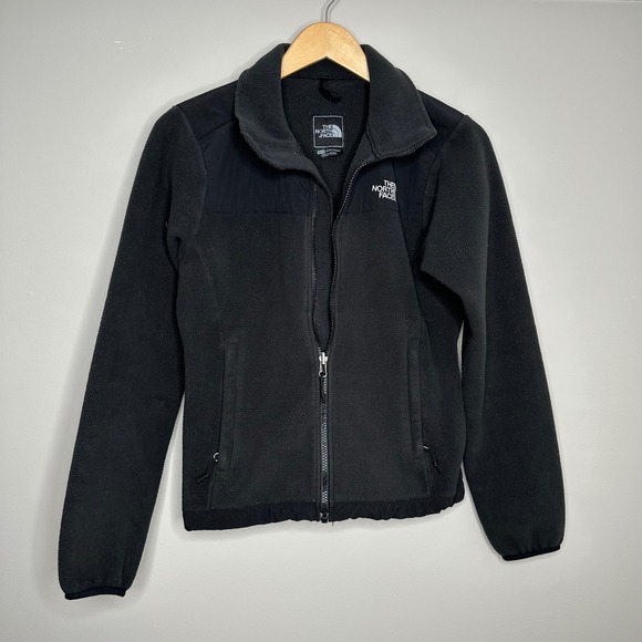The North Face Fleece Jacket Full Zip Black Womens XS/TP Denali - Picture 1 of 7